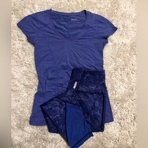 Zella workout outfit top & bottom size s for both